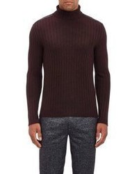 John Varvatos Turtleneck Sweater Burgundy