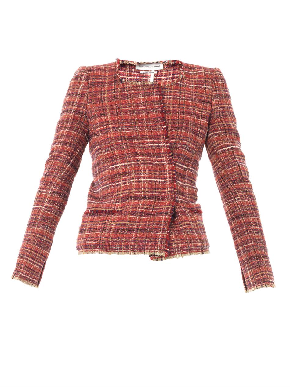 Isabel Marant Etoile Gaylord Tweed Jacket, $339 | MATCHESFASHION.COM ...