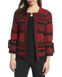 Ming Wang Tweed Knit Jacket