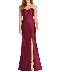 Alfred Sung Sa Twill Less Sweetheart Neckline Gown