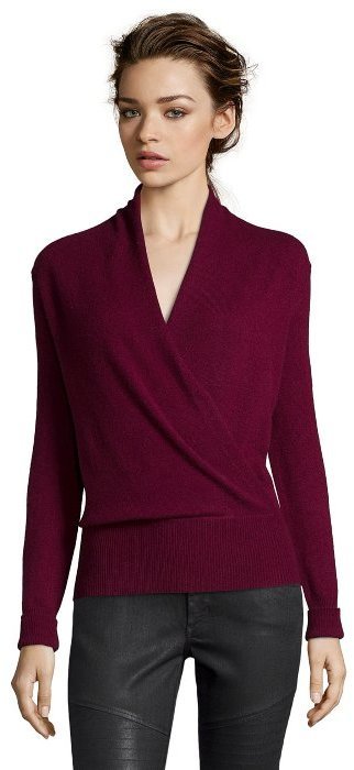 surplice wrap sweater