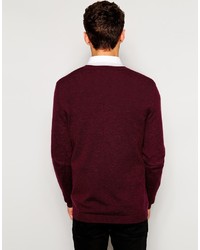 Asos Brand Merino V Neck Sweater