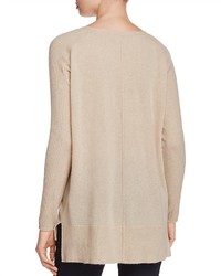 C By Bloomingdales Cashmere Donegal Highlow Sweater 100%