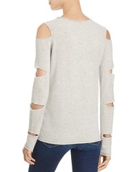 Aqua Cashmere V Neck Slash Arm Sweater 100%