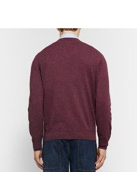 Brunello Cucinelli Contrast Tipped Cashmere Sweater