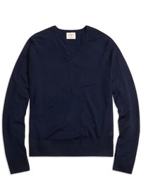 Brooks Brothers Merino Wool V Neck Sweater