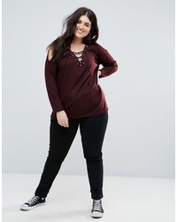 New Look Plus New Look Curve Cold Shoulder Sweater