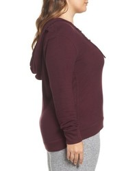 Make + Model Plus Size Lace Up Pullover