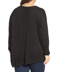 NYDJ Plus Size Shimmer Asymmetrical Sweater