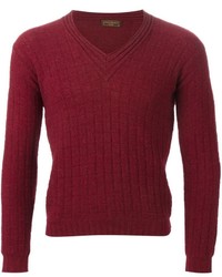 Saint Laurent Yves Vintage Knitted V Neck Pullover