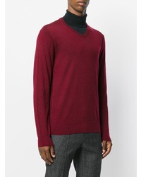 Michael Kors Collection Slim Fit Knitted V Neck Jumper