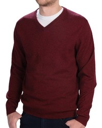 Weatherproof Vintage Merino Wool Blend Sweater V Neck
