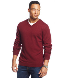 Weatherproof Vintage Solid V Neck Sweater