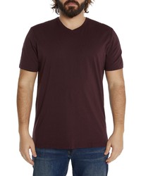 Johnny Bigg Essential V Neck Cotton T Shirt In Burgundy At Nordstrom