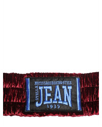 Stella Jean Velvet Boxing Elastic Belt