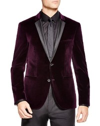 Hugo Boss Hugo Regular Fit Velvet Jacket With Satin Lapel