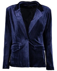 Boohoo Tiffany Premium Velvet Suit Blazer