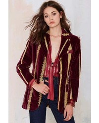 Nasty Gal Vintage Dolce And Gabbana Lucia Embroidered Velvet Blazer