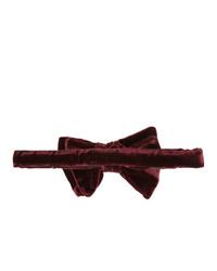 Tom Ford Burgundy Velvet Bow Tie