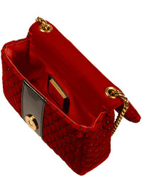 Christian Louboutin Sweet Charity Mini Embellished Velvet Shoulder Bag