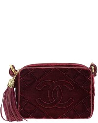 Chanel Camera Velvet Handbag