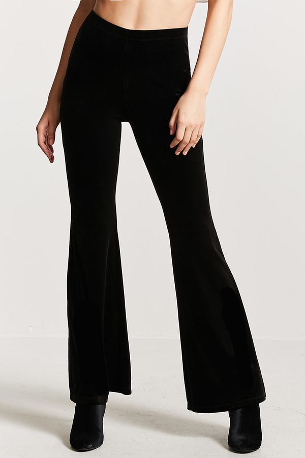 Forever 21 Flared Velvet Pants, $12 | Forever 21 | Lookastic