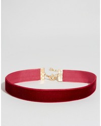 Asos Collection Basic Velvet Choker Necklace