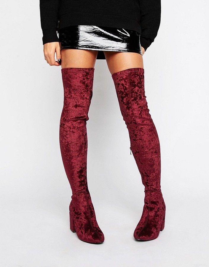Least Disappointed Well educated Velvet Knee Boots Top Sellers, GET 52% OFF, sportsregras.com