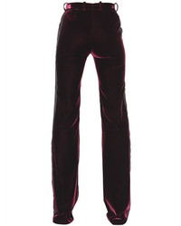 Roberto Cavalli Stretch Velvet Pants With Side Bands