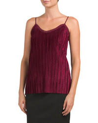 Pleated Velvet Lined Camisole