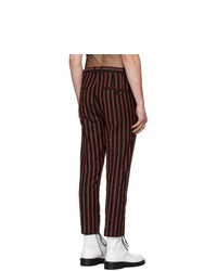 Ann Demeulemeester Black And Red Devonte Trousers