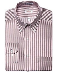 Izod Regular Fit Stripe Dress Shirt Button Front Shirt