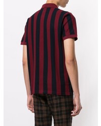 Kent & Curwen Short Sleeve Striped Pattern Polo Shirt