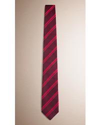 Burberry Modern Cut Striped Silk Tie