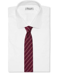 Turnbull & Asser Striped Cashmere Wool And Silk Blend Tie