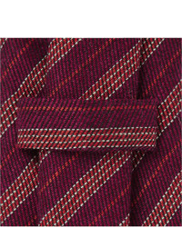 Turnbull & Asser Striped Cashmere Wool And Silk Blend Tie