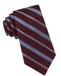 Black Brown 1826 Textured Multi Stripe Tie