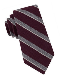 Black Brown 1826 Textured Stripe Tie