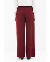 Forever 21 Contemporary Pleated Wide Leg Pants