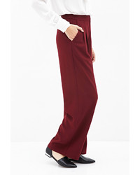 Forever 21 Contemporary Pleated Wide Leg Pants