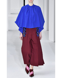 DELPOZO Embroidered Wide Legged Trousers