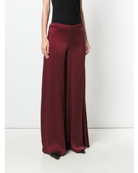 Romeo Gigli Vintage Glossy Flared Trousers