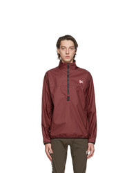 District Vision Burgundy Theo Membrane Shell Jacket