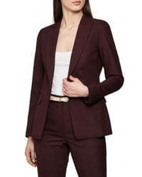 Reiss Lissia Textured Wool Blend Suit Jacket