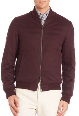 wool cashmere bomber