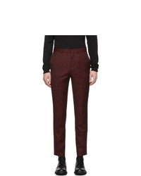 Hugo Burgundy Wool German 194 Trousers