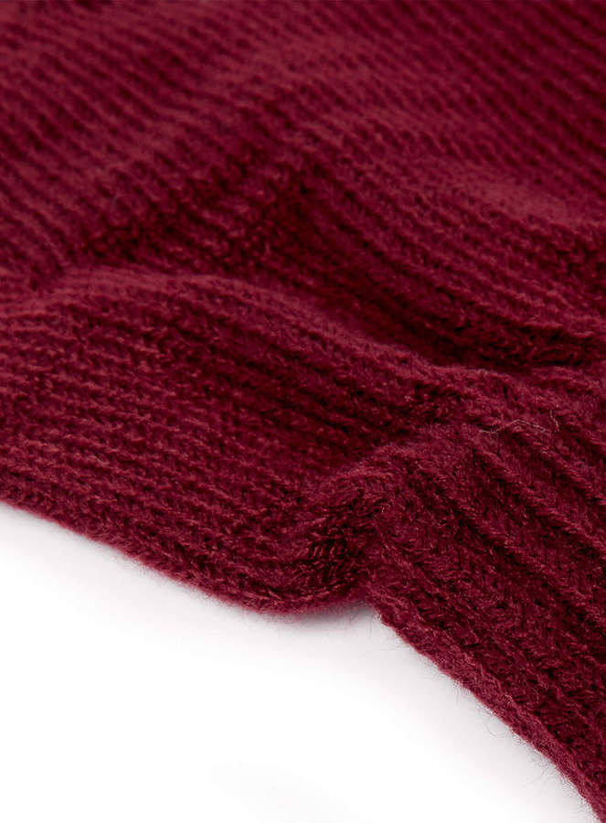 Topman Burgundy Fingerless Gloves, $12 | Topman | Lookastic