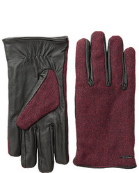 Scotch & Soda Woolen Leather Gloves