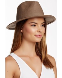 David & Young Pebble Faux Leather Band Panama Hat