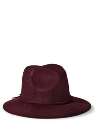 Mossimo Supply Co Solid Fedora Hat Burgundy